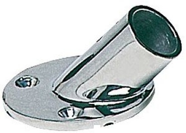 Relingstützverbindung, rund 45° 22 mm