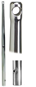 Aufsteck-Relingstutz AISI316 625 mm