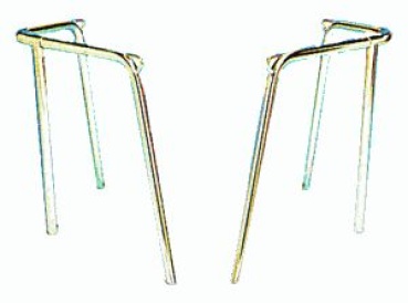 VA-Stahl Heckkorb, 2-teilig 35x40x45 cm