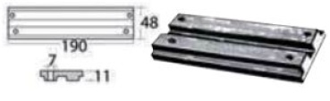 Alumin-Anode Motorwelle Mercury/Mariner 30/200 PS