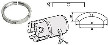 Magnesiumanode-Set f.SailDrive 3-flügelig Schraube