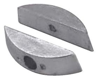 Paar Aluminiumanoden f. Faltpropeller