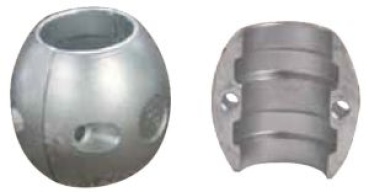 Wellenanode nußförmig 25,4 mm (1")
