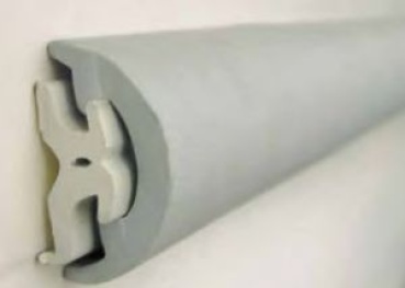 Nur Fender-Profil aus PVC, schwarz 52 mm