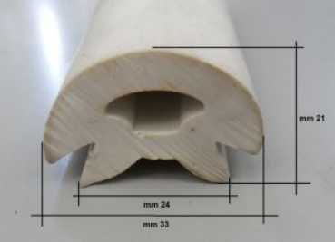Erhöhtes PVC-Keder, schwarz
