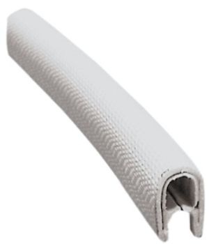 PVC-Profil, halbflexibel gebunden weiß 4x6 mm