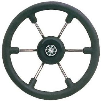 VA-Stahl Ruder, schwarz 340 mm