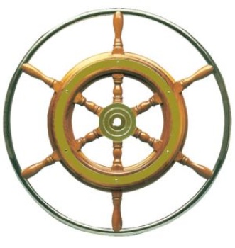 Ruder m. VA-Stahl-Außenring 52 cm