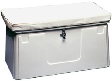 Behälter-Deckung aus GFK, weiß 80x40x37H cm