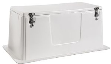Behälter-Deckung aus GFK, weiß 90x40x37H cm