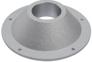 Sockel aus Aluminium, eloxiert poliert 48.418.21