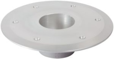 Ersatzockel aus Aluminium, eloxiert poliert Ø 80mm