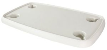 Verbundmaterial-Tisch, rechteckig weiß 760x460 mm