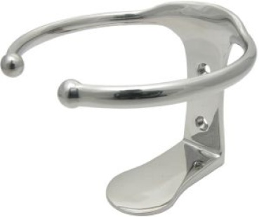 Glas-Halter einfach AISI316 Stiftschrauben 106x106