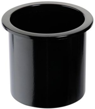 Einbauglashalter aus ABS, schwarz