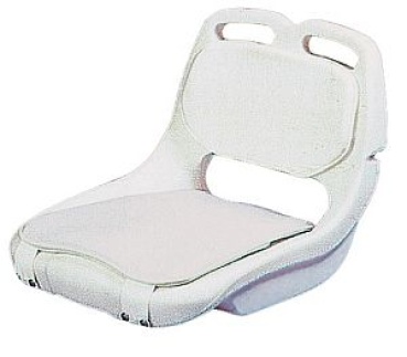 Schalensitz aus Polyethylen, weiß