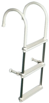 Badeleiter aus Anticorodal-Rohr, 3-stufig Ø 175 mm