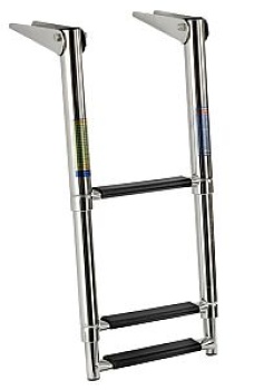 Teleskopbadeleiter standard AISI316 5stufig schwar