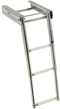 Teleskopleiter, klappbar stand. AISI316 3-stufig