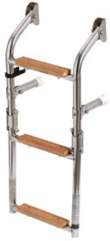Badeleiter AISI316/Iroko 3 Stufen