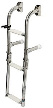 Klapp-Badeleiter AISI316 extra schmal 3-stufig