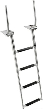 Ausziehbare Badeleiter m.Griff 4-stufig