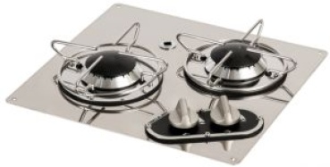 2-Flammen-Kochfeld 350 x 320 mm