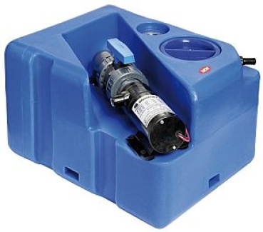 Schmutzwassertan m.Zerhacker horizontal 40 l 24 V