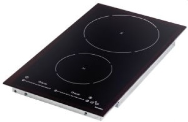 Glaskeramik-Induktionskochfeld 2 Herdplatten