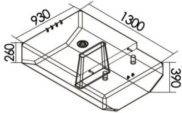 Treibstofftank 370 l