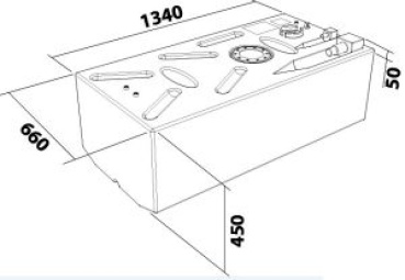 Treibstofftank PE Benzin/Diesel 315 l
