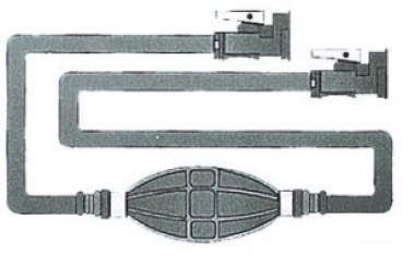 Treibstoffschlauch m. 2 OMC Anschlüsse
