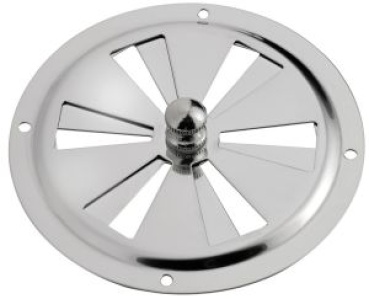 Lüftungsgitter, rund VA-Stahl hochglanzpol. 102 mm