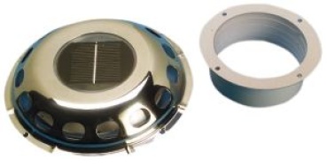 Ventilator aus VA-Stahl m.Solarzellen