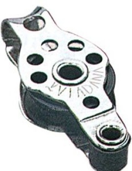 VA-Stahl Mikro-Einfachblock m.Unterbügel 17x5