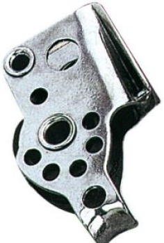 VA-Stahl Einfachblock m.Bügel u. Klemme 17x5