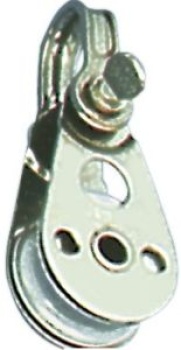 VA-Stahl-Einfachblock f. Drahtseile 25x2,5