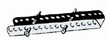 VA-Stahl Mastspur, u-förmig 150 mm