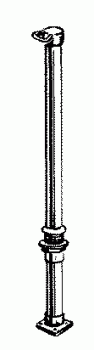 Wasserski-Schleppstange 120cm  40x2mm Standard