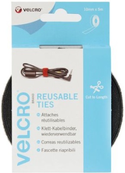 VELCRO® Brand ONE-WRAP® Rotolo mm10 x 5mt nero