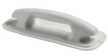 Schlauchbootgriff/-klampe 284x116 grau RAL 7035