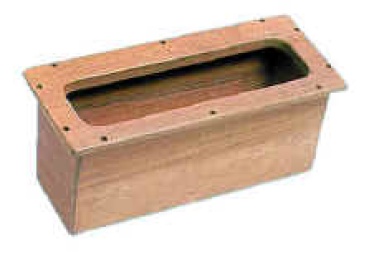 Teak-Einbaukasten 450x190x190 mm