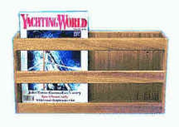Teakholz-Bücherhalter 375x190x200 mm