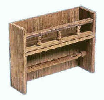 Teakholz-Küchenrollenhalter 327x90x250 mm