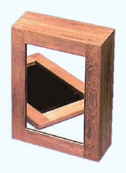 Teakholz-Arzneischrank 375x275x112 mm