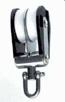 Doppelblock mit Wirbel 22mm