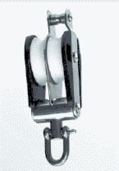 Doppelblock mit Wirbel + Unterbügel 22mm