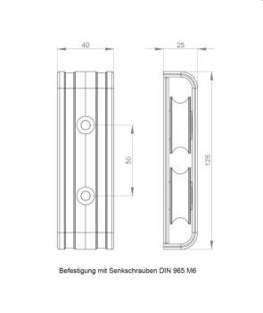 UMLENKBL.-ZWEIF. K-ROLLE SCHWARZ