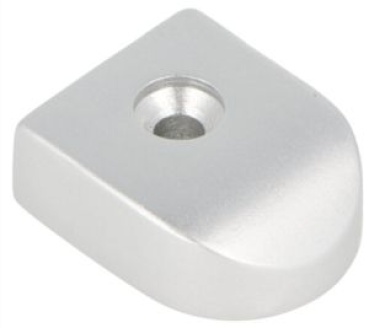 ENDSTÜCK 32 MM SILBER