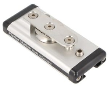 G2 ENDSTÜCK MIT UMLENKROLLE, SILBER
